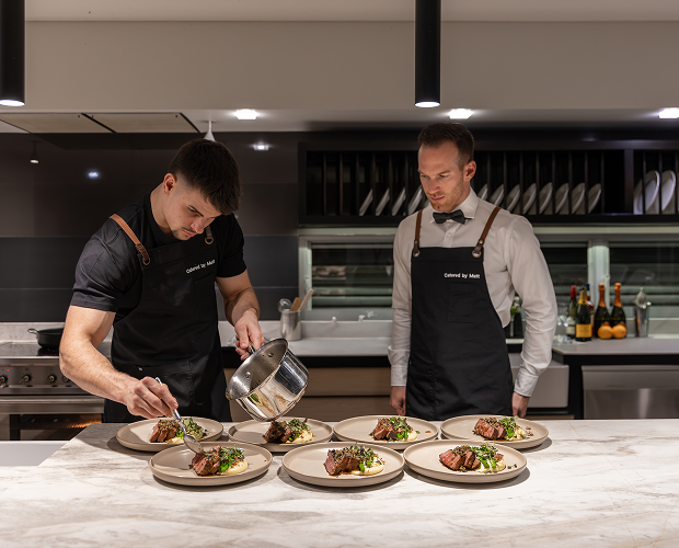 Chef Matt preparing meals for Sydney CBD office lunch catering