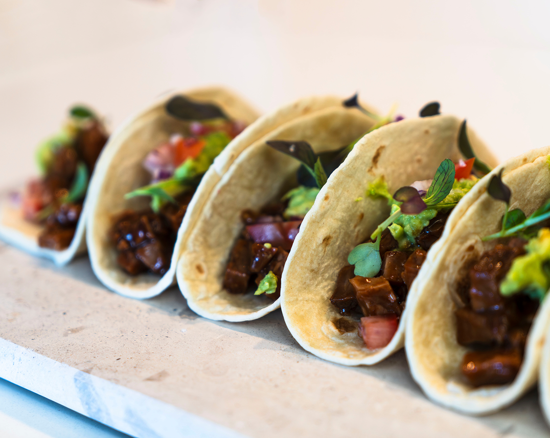 Chef-crafted soft tacos ready for Baulkham Hills catering event