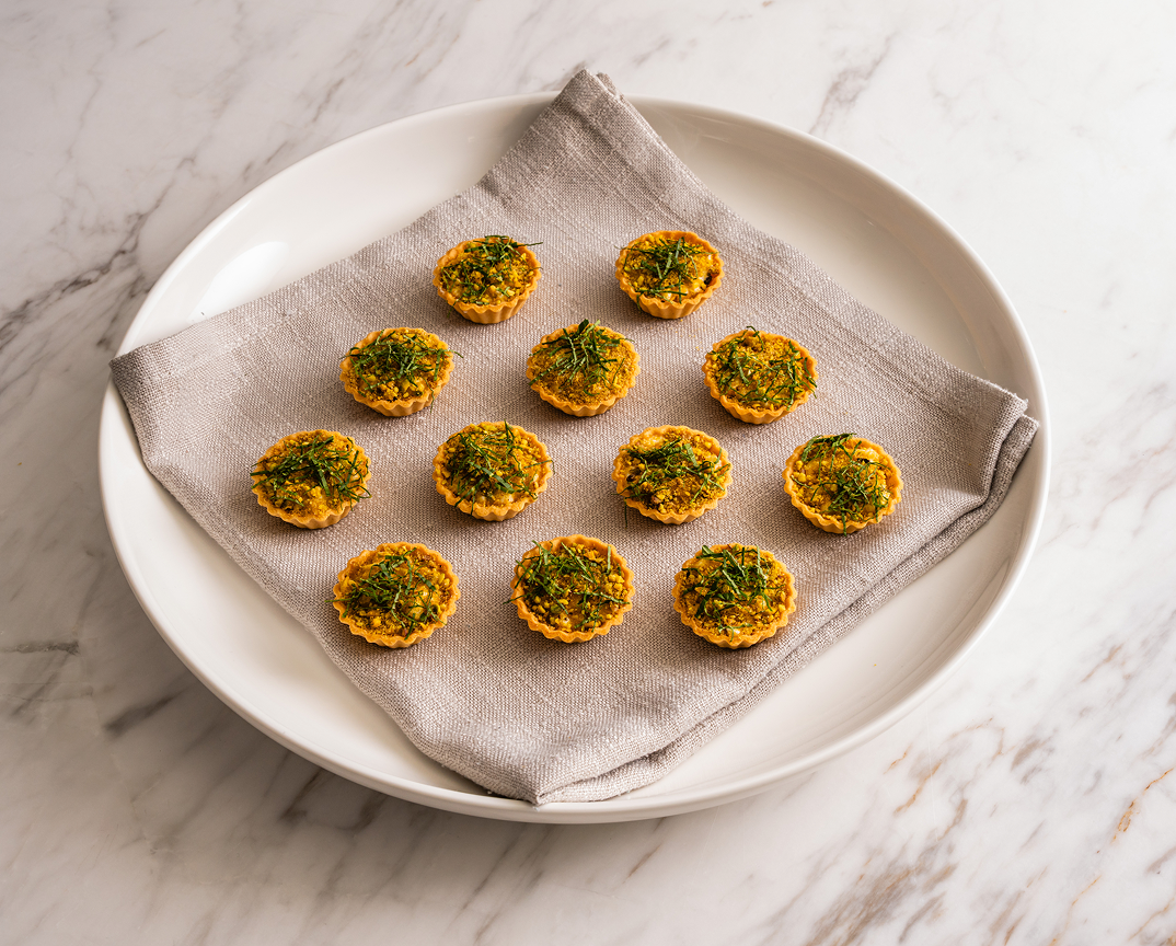 Mouth-watering savoury tarts at Macquarie Park canapé catering event