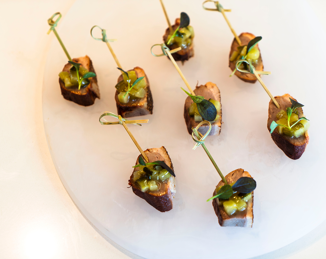 Canapé close-up from Darlinghurst engagement party catering