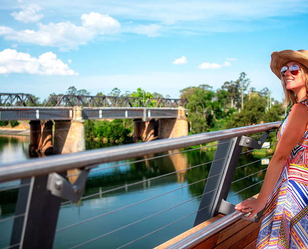 Sunrise over the Nepean River during Penrith catering event
