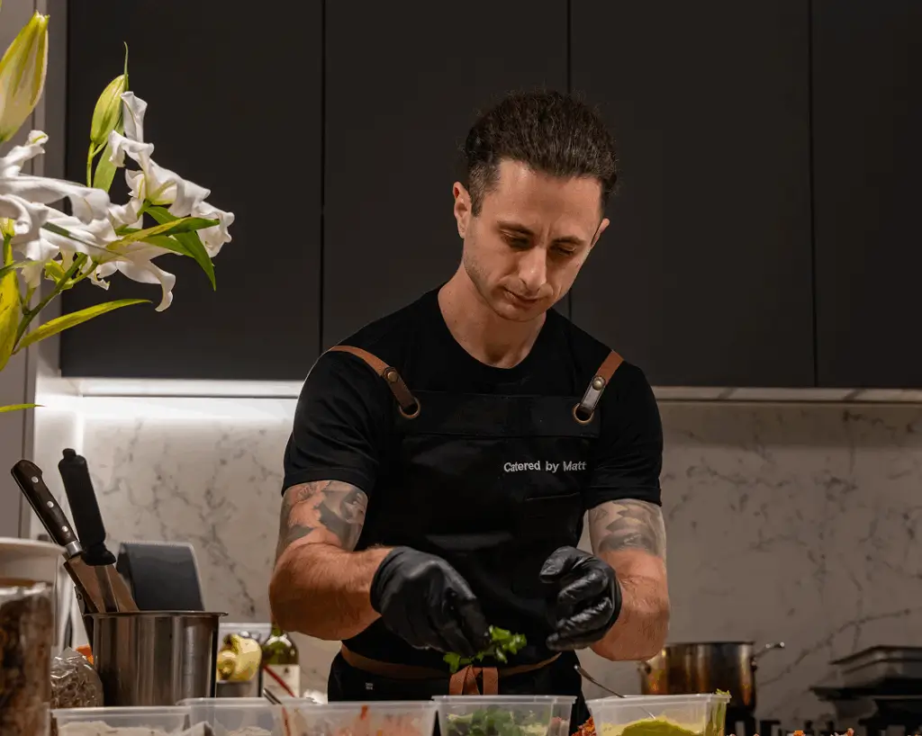 Surry Hills event catering – chef adds garnish