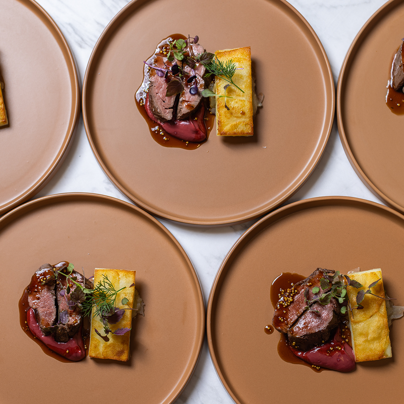 Five-star degustation meals plated for private equity board meeting in Sydney
