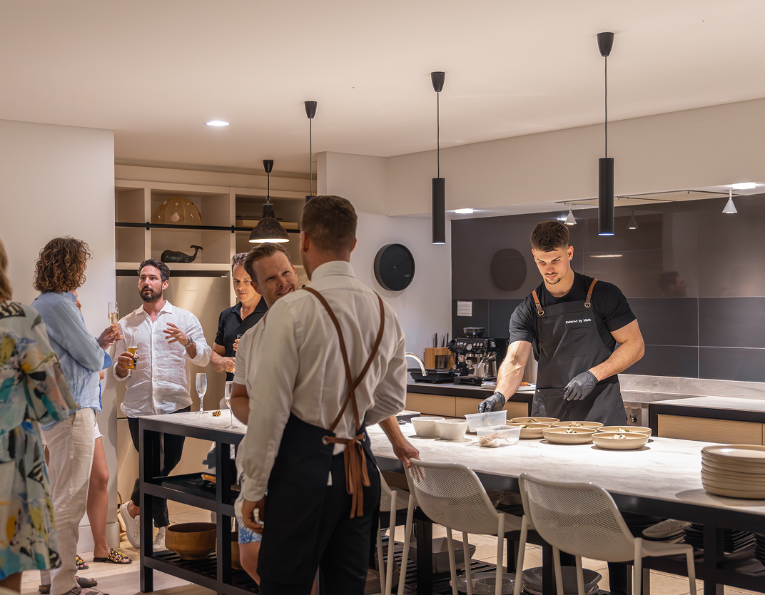 Guests enjoying 40th birthday catering at Sydney event