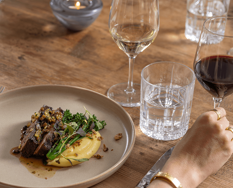 Chef-prepared beef dish served during a private dining experience in Sydney