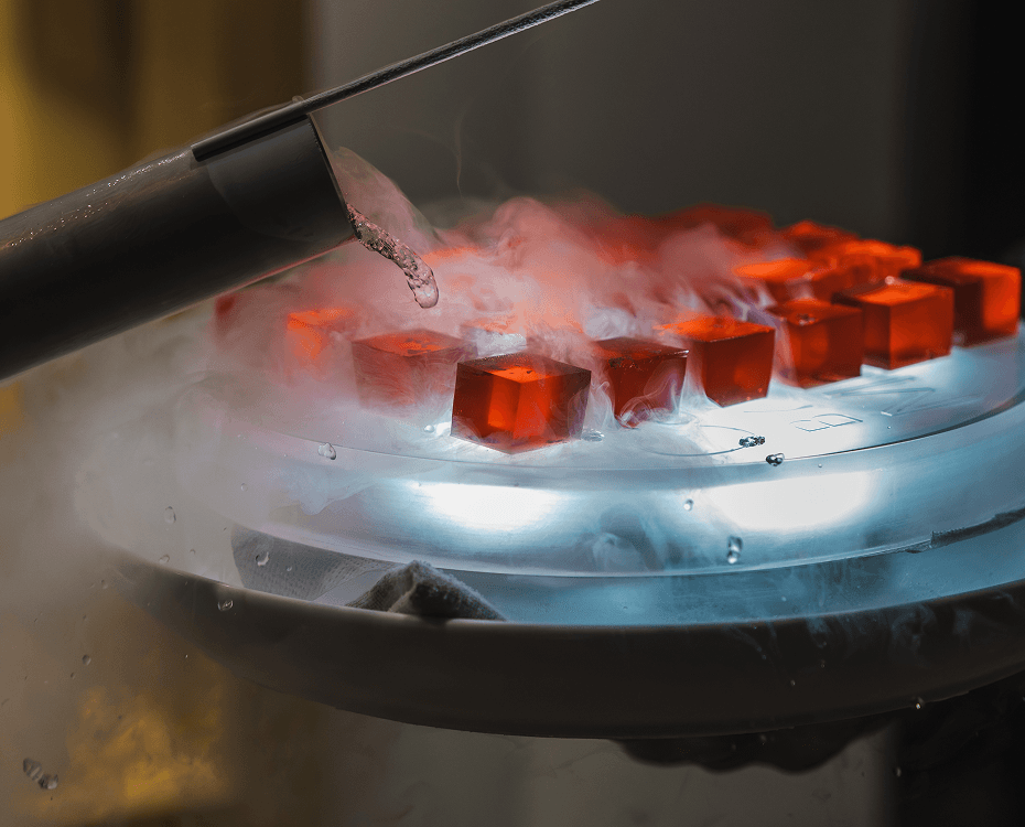 Wedding catering Sydney featuring liquid nitrogen cocktail jellies for guests