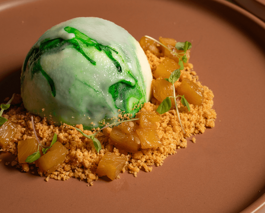 Campbelltown caterers serving premium plated dessert for guests