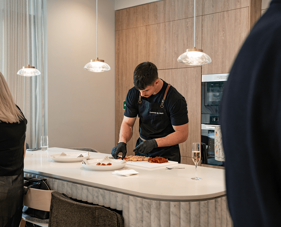 Macquarie Park catering featuring onsite private chef Matt
