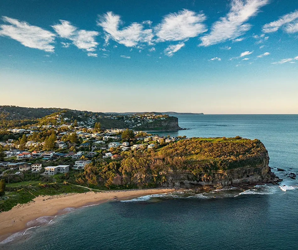 Panoramic Mona Vale Beach view at Northern Beaches catering
