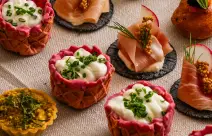 Croquette canapés with aioli served at a Sydney cocktail party
