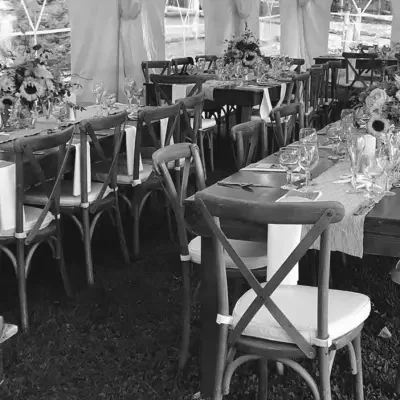Elegant table setting prepared for Sydney event catering