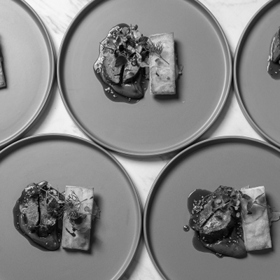 Plated fine dining meal for Sydney boardroom catering